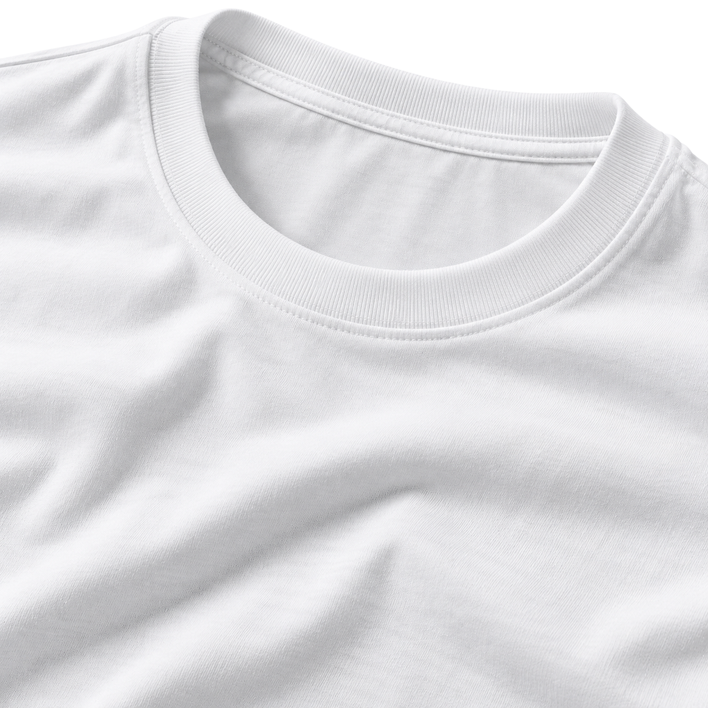 Premium Cotton Crew-Neck T-Shirt – Pure White | Jorven Sllate