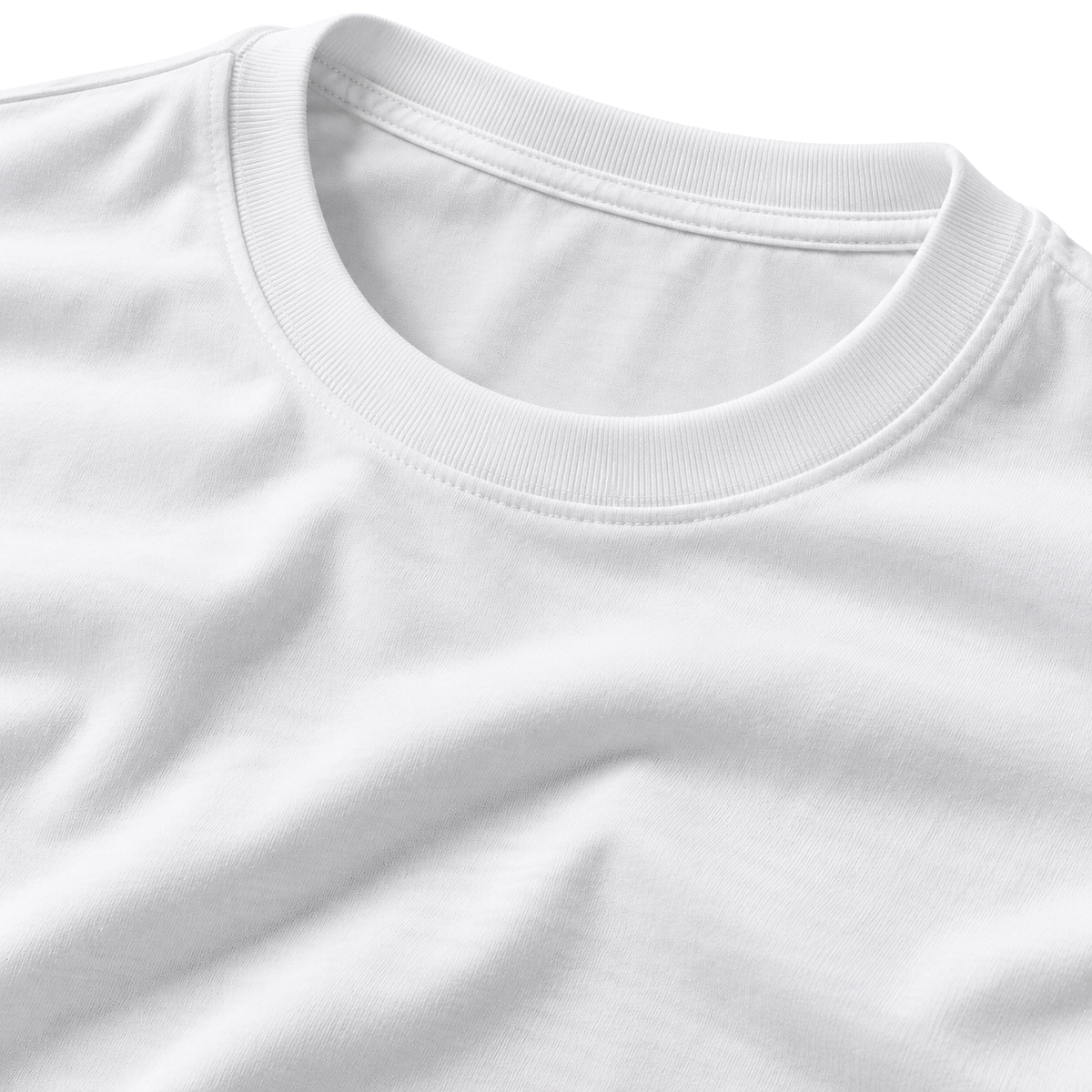 Premium Cotton Crew-Neck T-Shirt – Pure White | Jorven Sllate