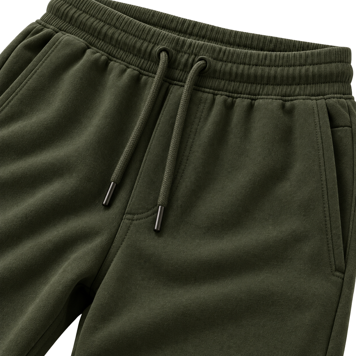 Premium Cotton Jogger Trousers – Forest Green | Jorven Sllate