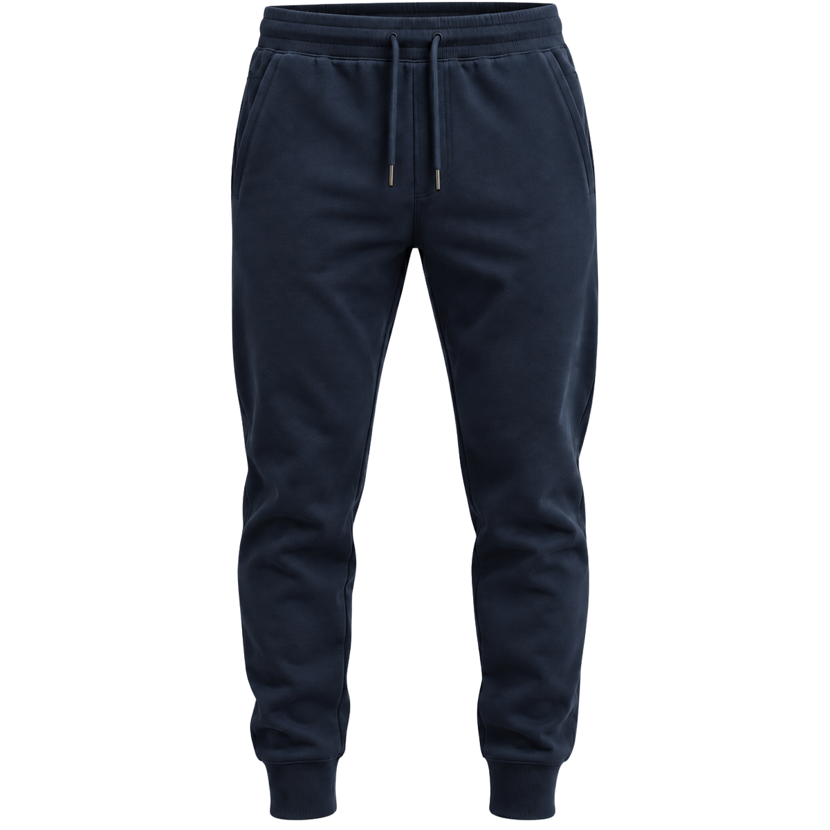 Premium Cotton Jogger Trousers – Midnight Navy | Jorven Sllate