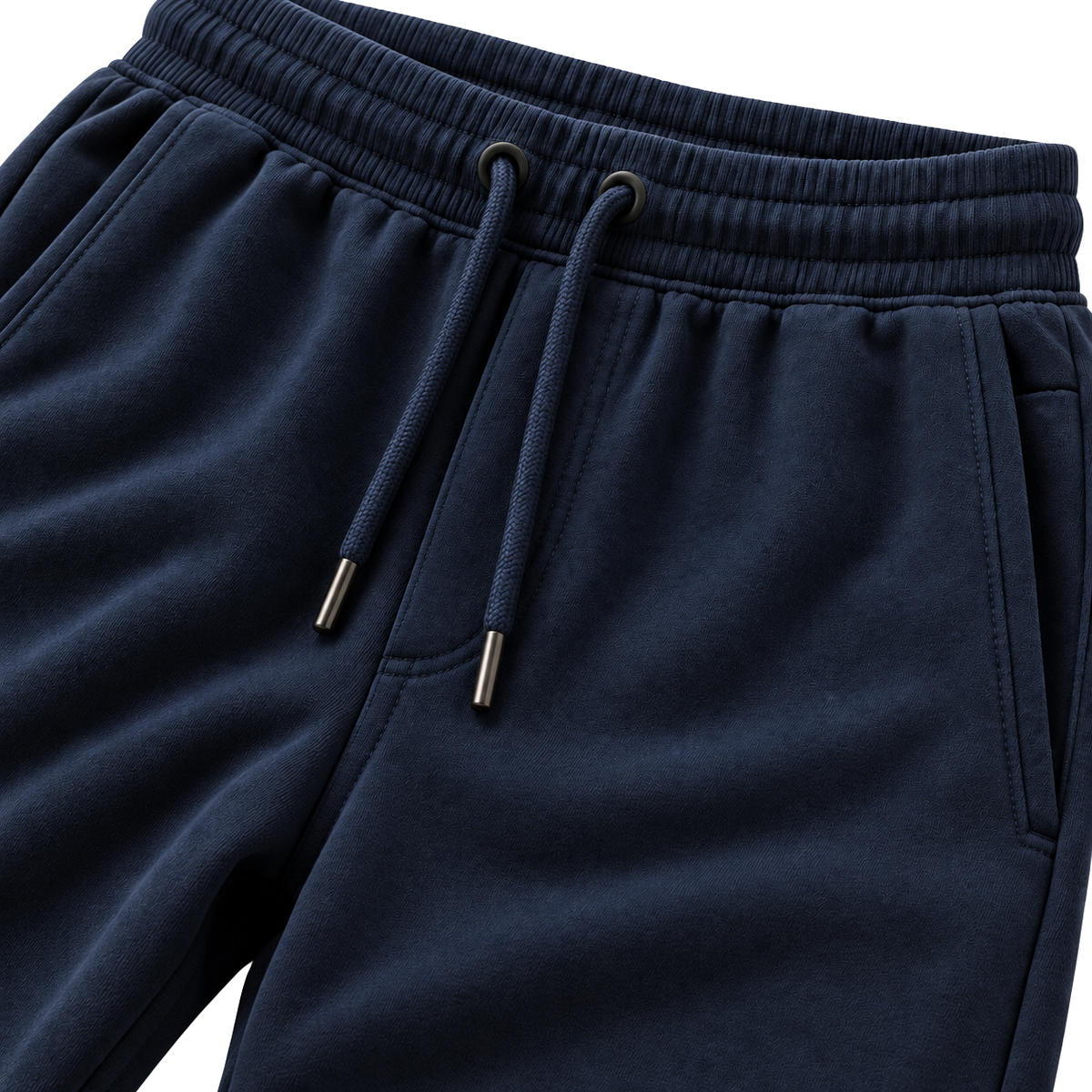Premium Cotton Jogger Trousers – Midnight Navy | Jorven Sllate
