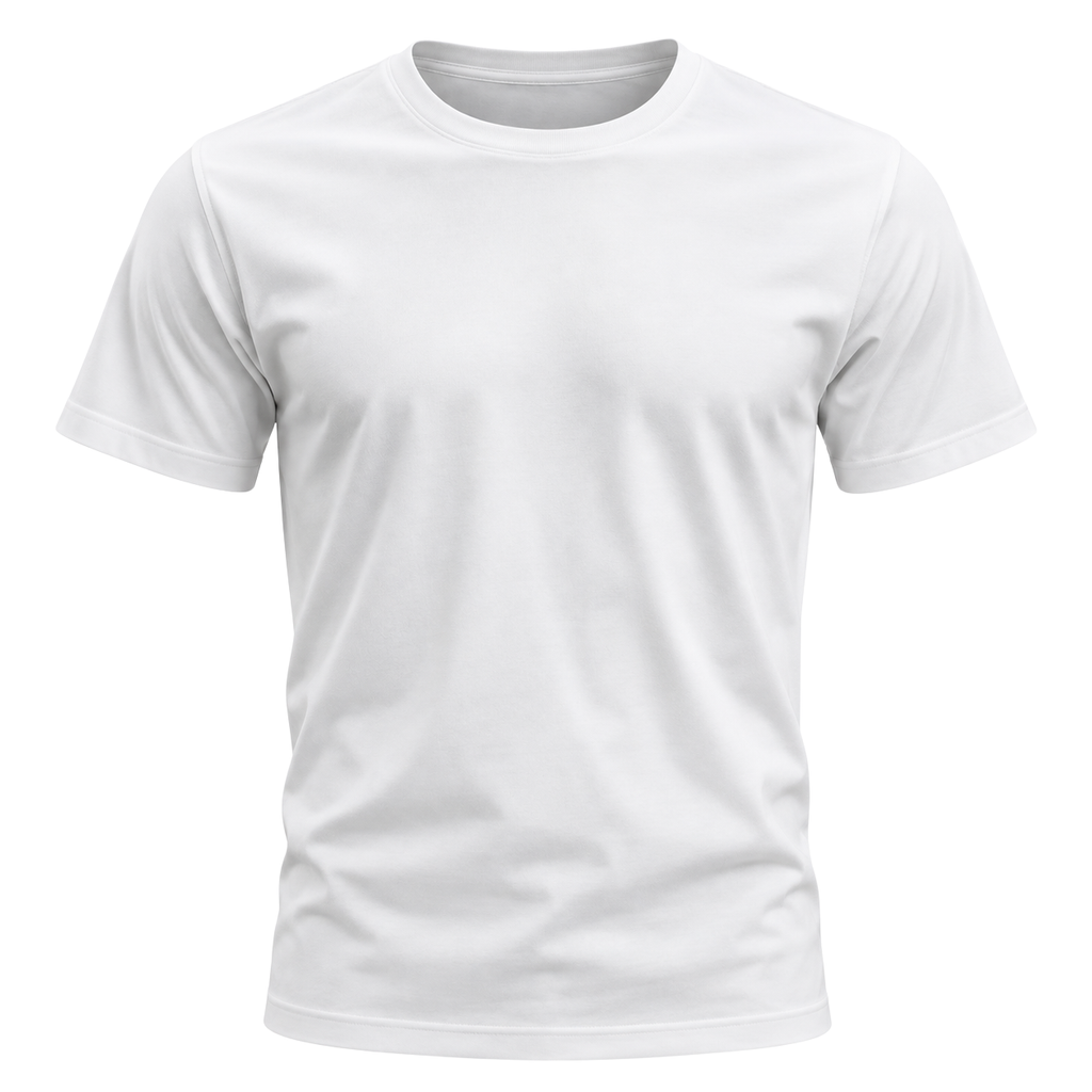 Premium Cotton Crew-Neck T-Shirt – Pure White | Jorven Sllate